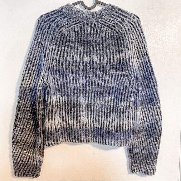 Naadam Ribbed Space Dye Raglan Crewneck Sweater XS - Picture 7 of 9